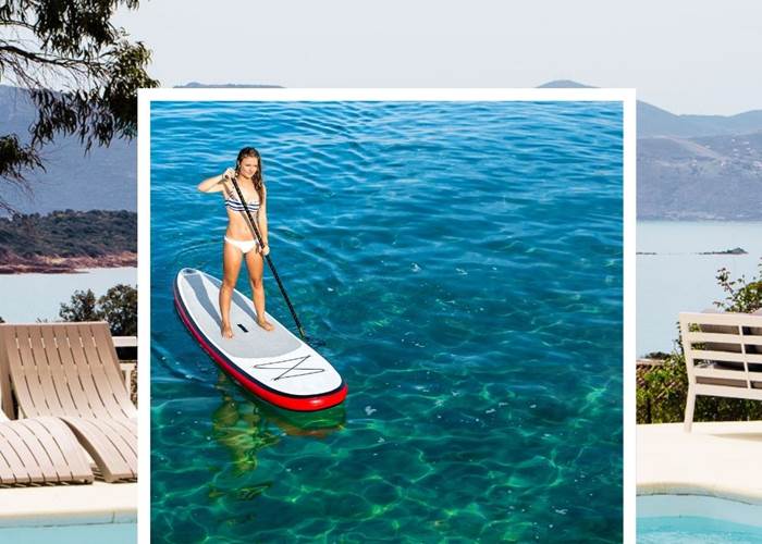 Paddle à Sagone, en Corse