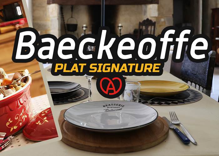 BAECKEOFFE traditionnel à la table alsacienne au Château de Saint-Chamarand dans le Lot