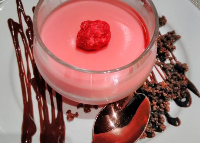 mousse de framboise
