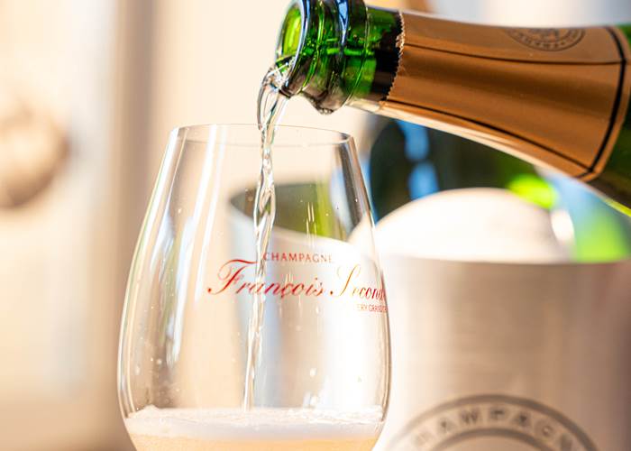 Apéritif au Champagne au Presbytère