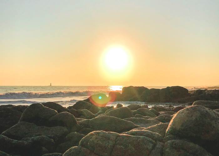 Coucher de soleil sur la Pointe Saint-Gilles Bénodet