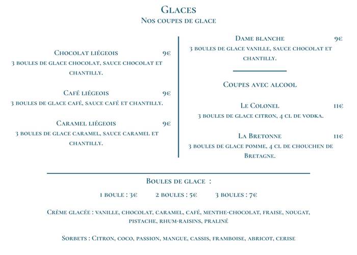 Nos glaces