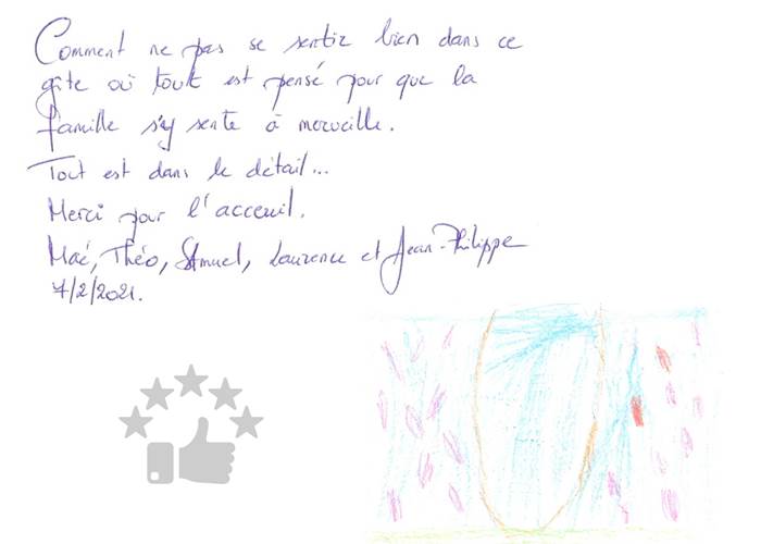 Maé, Theo, Samuel, Laurence, Jean-Philippe - papier - 02/2021
