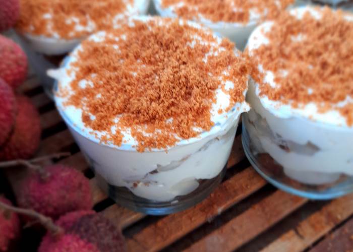 Tiramisu letchi speculos