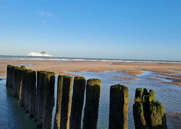 Plage de Sangatte à quelques mètres