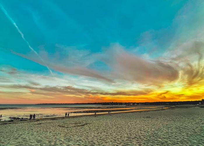 Lever de soleil sur la plage de Kerleven La Forêt-Fouesnant