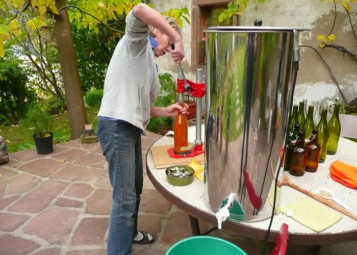 Jus de pomme bio maison