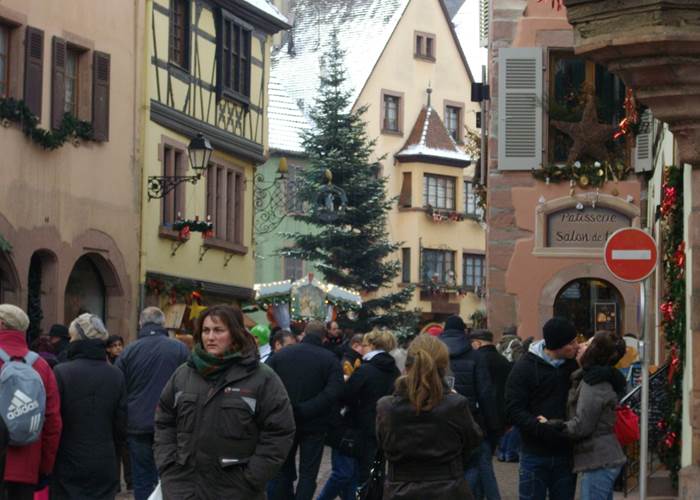 Kaysersberg pendant les marchés de Noël