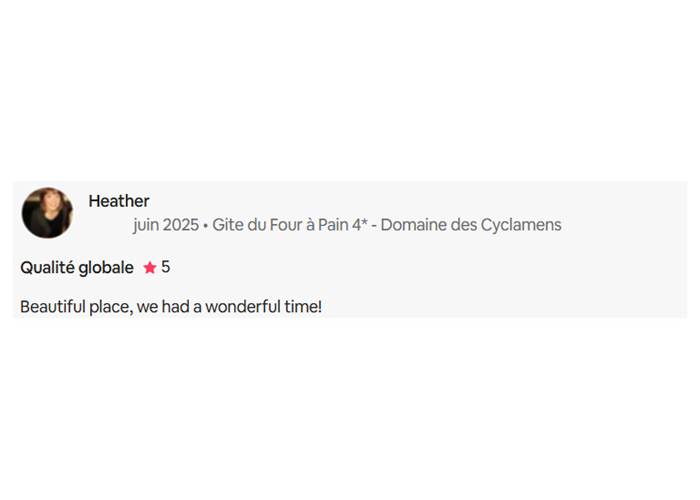 Avis Le Four a Pain Domaine des Cyclamens