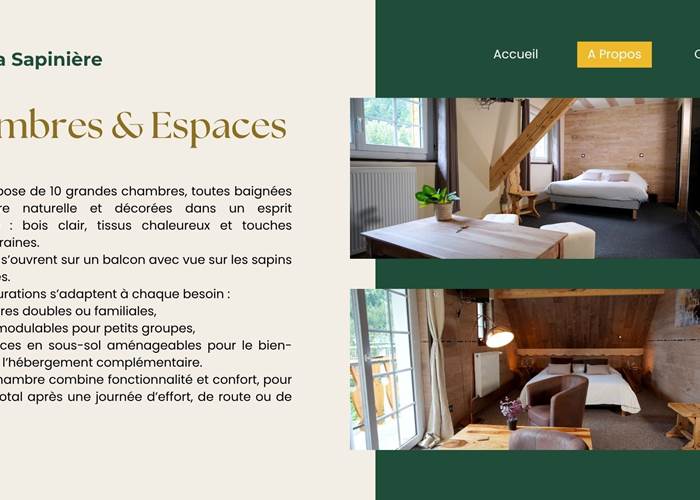 Chambres vue montagne à Saint-Lary-Soulan – Hôtel 3 étoiles La Sapinière d’Espiaude.