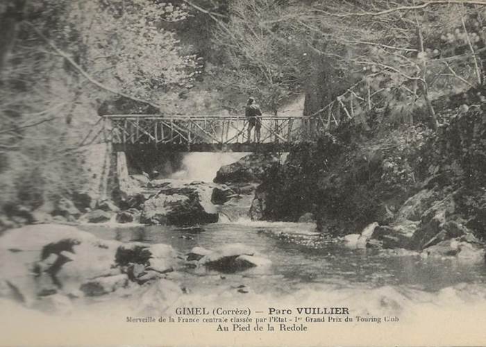 Carte postale vintage histoire parc vuillier correze tourisme tulle5