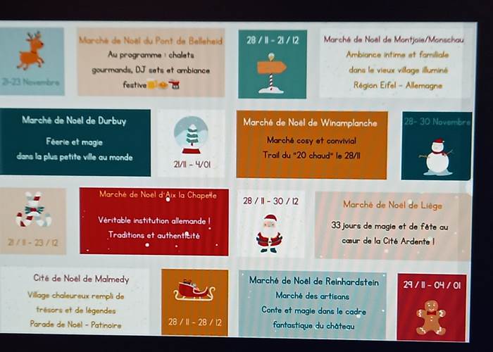 Les marchés de Noël dans notre région