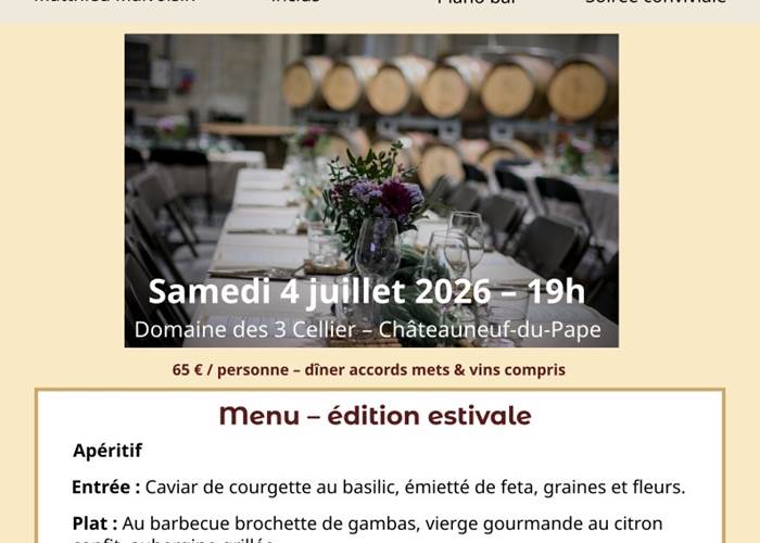 L'instant gourmand des 3 Cellier