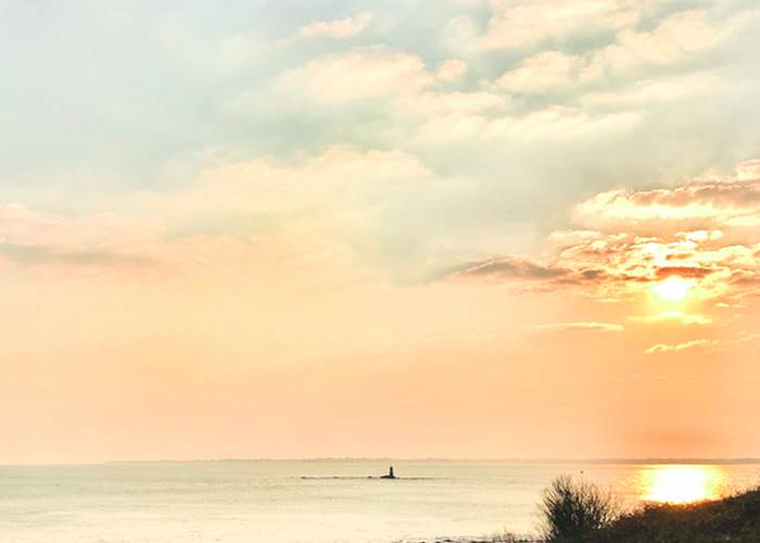 Coucher de soleil sur la Pointe Saint-Gilles Bénodet