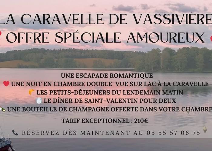 Saint Valentin La Caravelle de Vassivière