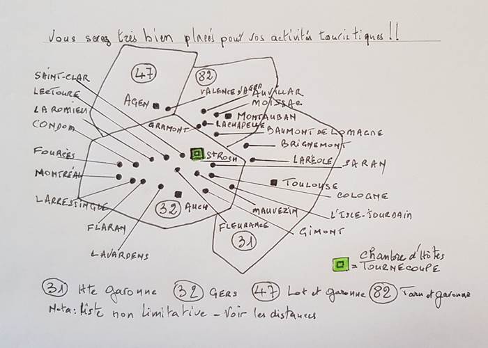 POSITIONS DES CENTRES D'INTERETS