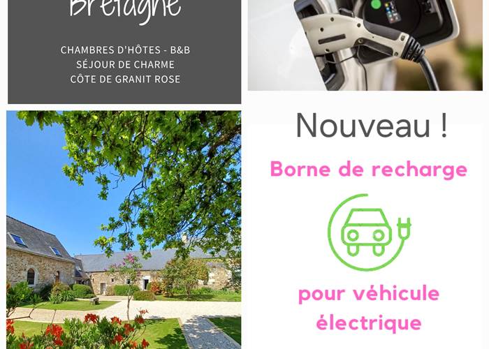 Borne de recharge pour véhicule électrique - le colombier bretagne B&B