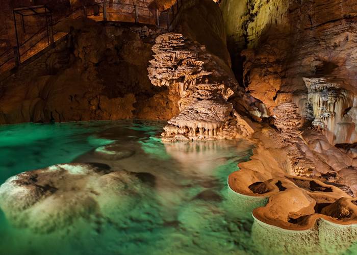 Gouffre de Padirac - Lac Supérieur de la Salle du grand Dôme