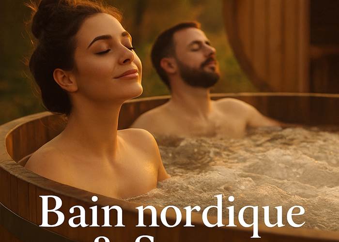 bain nordique, sauna, spa extérieur, spa privatif, bien-être, détente, moment romantique, séjour romantique, couple, escapade en amoureux, week-end romantique, expérience bien-être, relaxation, bain chaud extérieur, sauna extérieur, hébergement bien-être, logement insolite, maison d’hôtes, gîte de charme, chambres d’hôtes, séjour détente, La Girouardière, La Flèche, Sarthe, 72, Pays de la Loire, Vallée du Loir, tourisme Sarthe