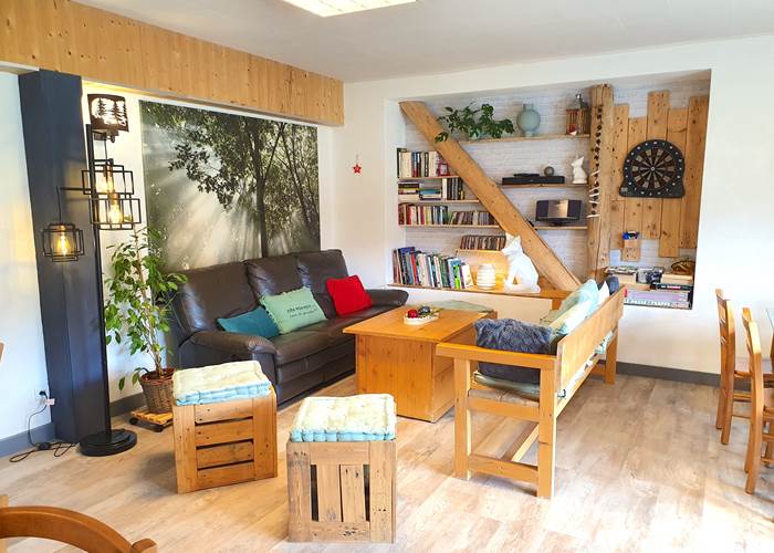 Agréable coin salon dans notre salle commune