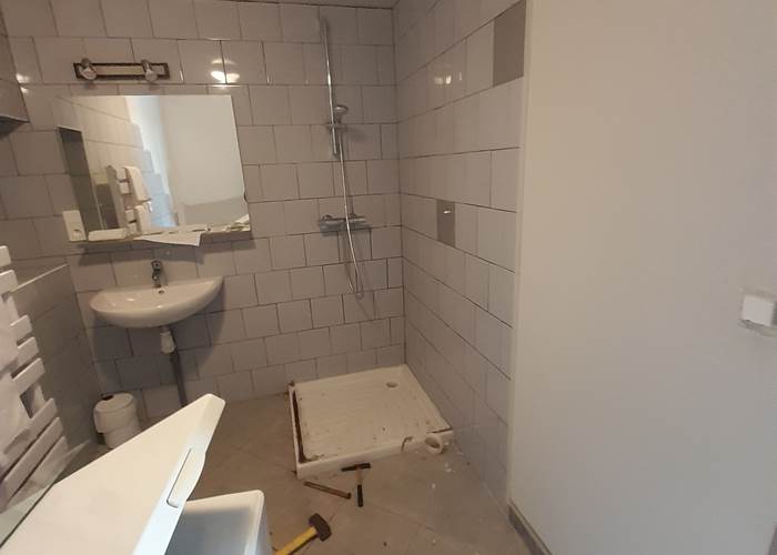 salle de bain en rénovation