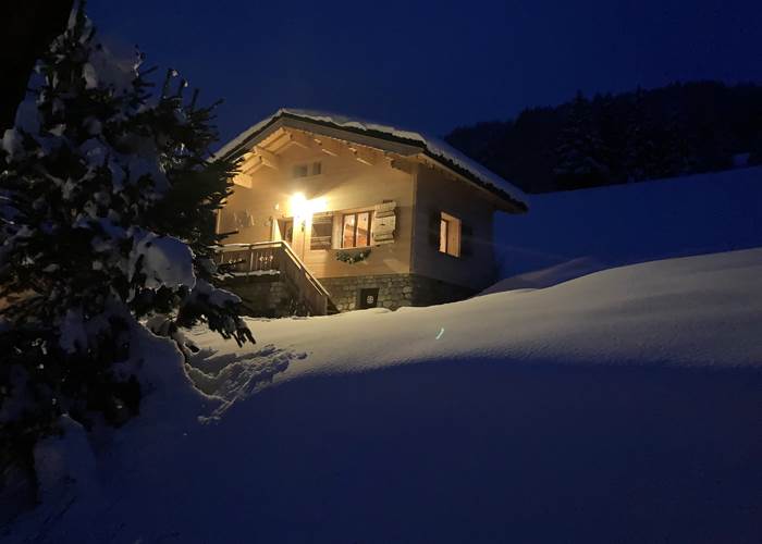 Chalet d'Heidi la nuit