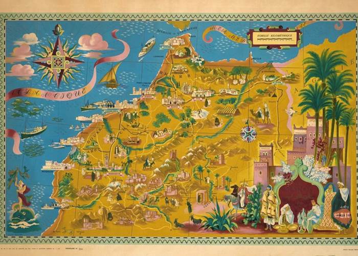 Carte du Maroc