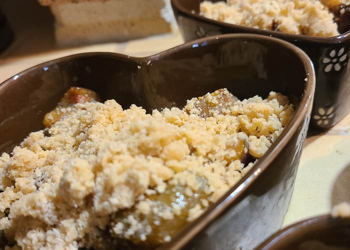 Crumble aux Pommes en table d'hôtes-page