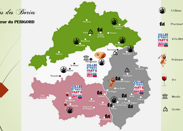 Mas des Bories dans le Périgord