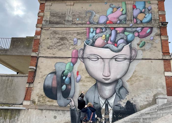 Le mur du Lycée Paul Valéry