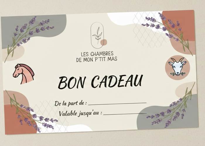 LES CHAMBRES DE MON P'TIT MAS - Bon cadeau