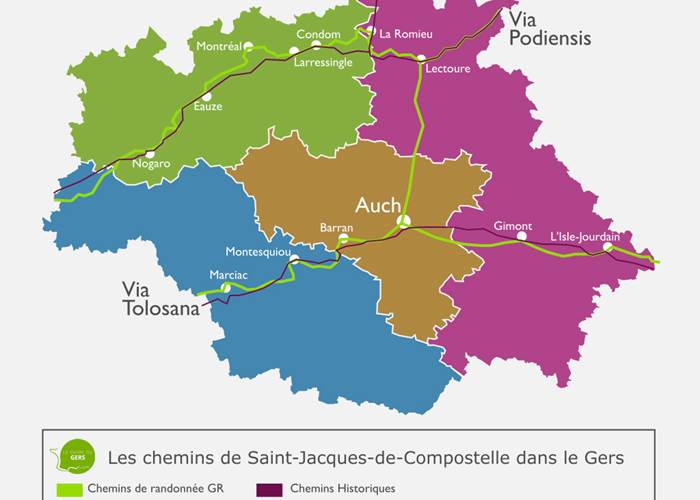 Chemins de St Jacques de Compostelle GERS