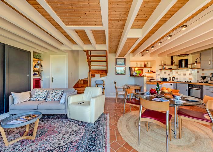 ensemble salon et cuisine