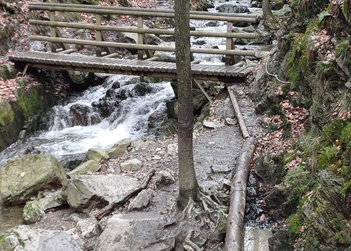 Aménagement pour traverser le ruisseau