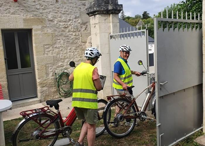 Départ des Voies Blanches en vélo
