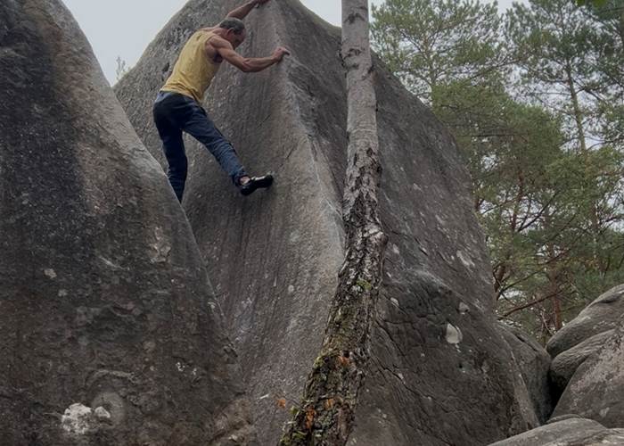 Cool arete in Apremont Bizons