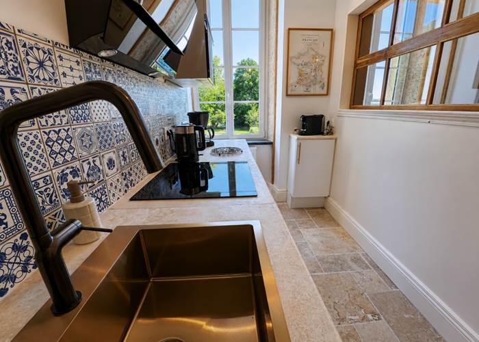 Cuisine élégante dans un manoir de charme