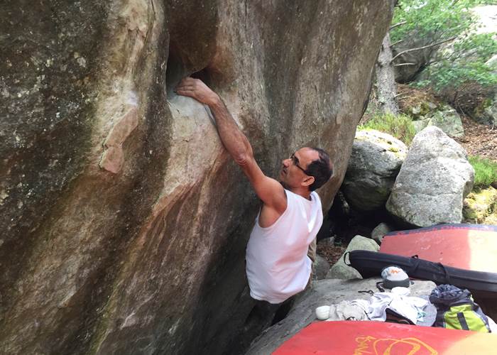 Fabien au Rocher de La Reine