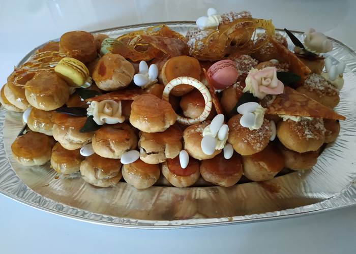 Dessert à base de choux garnis