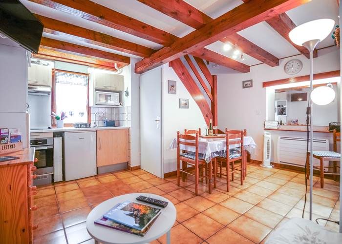 Pièce principale (coin salon, coin cuisine, coin repas)