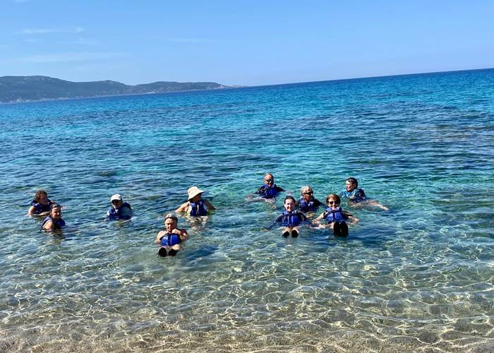 Abbartello kayak paddle Corse test flottabilité