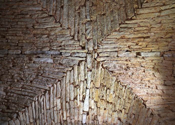 voute remarquable millénaire au Château de Saint-Chamarand dans le Lot