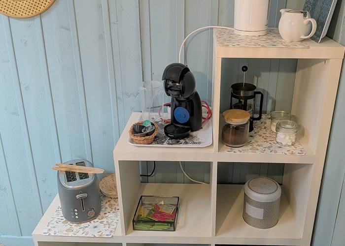 coin cafetière, café, thé, bouilloire, grille-pain studio 16bis Marssac Albi