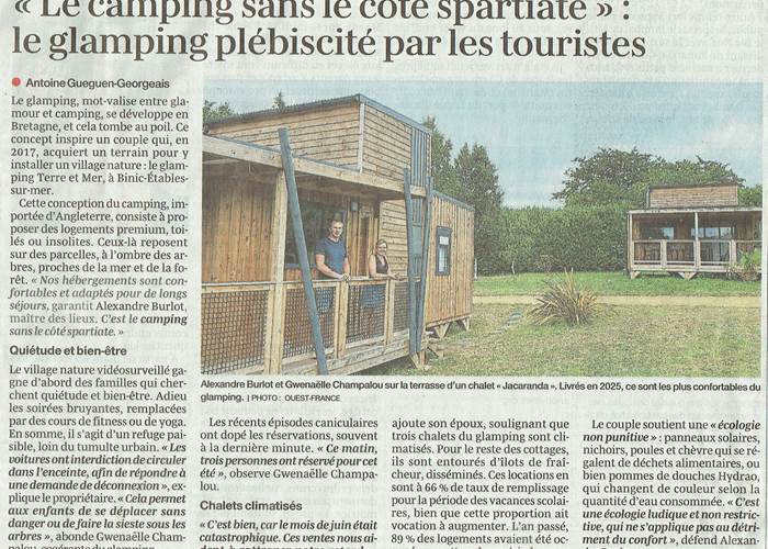 Article Ouest France du 6 juillet 2026