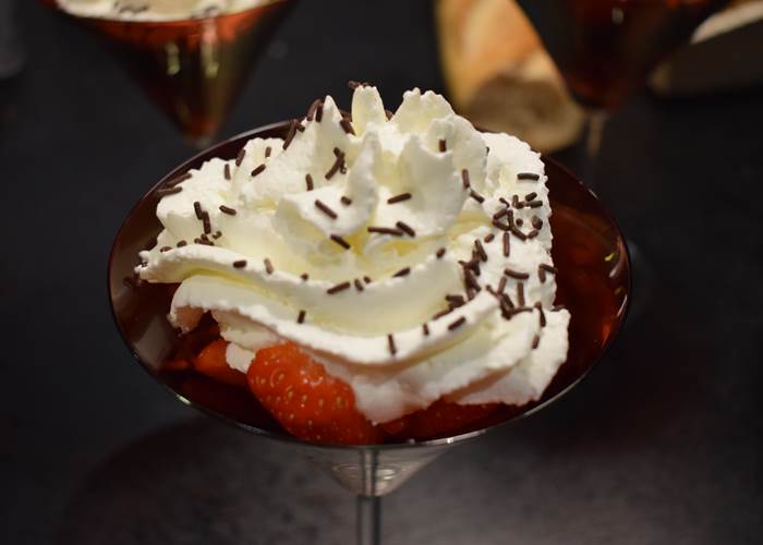 Coupe de fraise au Montbazillac