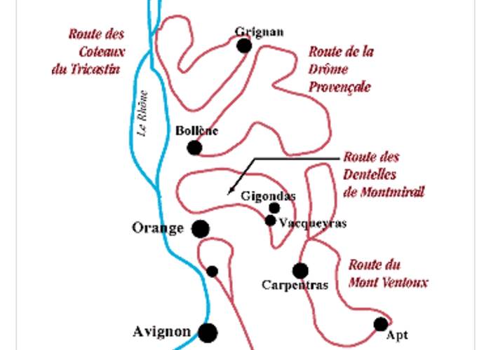 Itinéraire route des vins