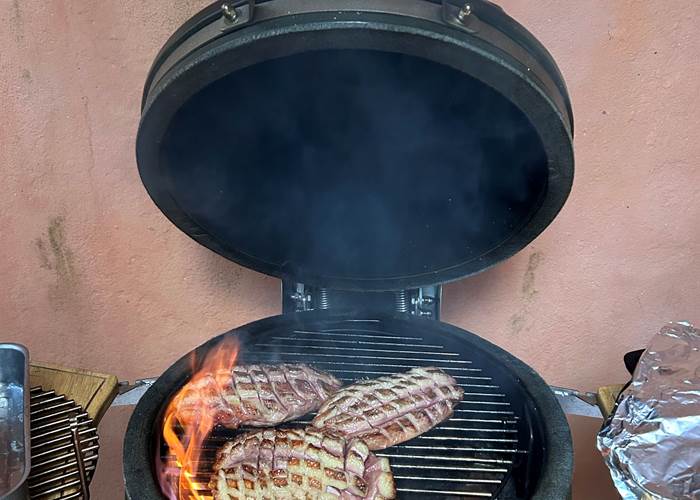 En plat : du magret grillé au barbecue