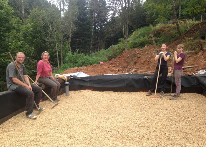chantier participatif - assainissement naturel pour la maison forestière et ses chambres d'hôtes, le gîte, le camping - A l'orée de soi - Saint-Sauveur - Meurthe-et-Moselle - Lorraine