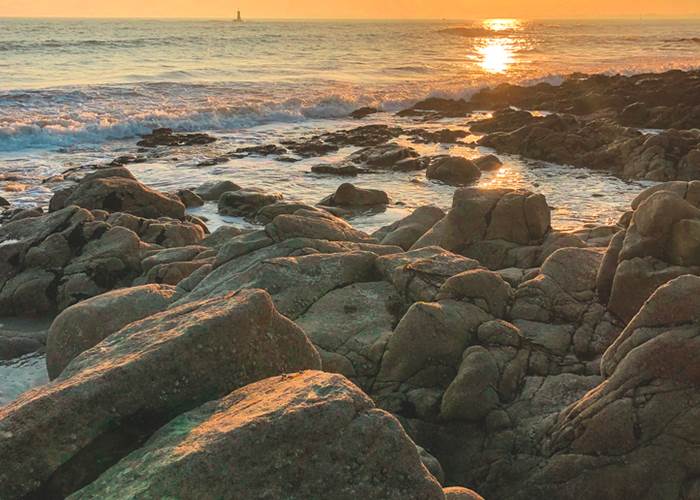 Coucher de soleil sur la Pointe Saint-Gilles Bénodet