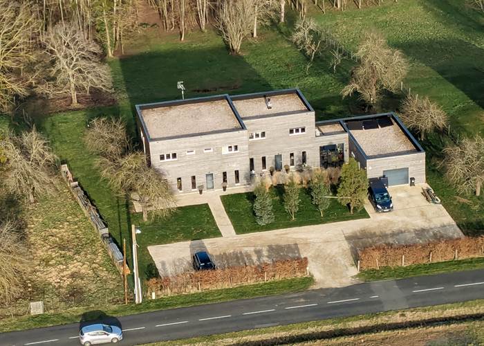 la maison vue du ciel